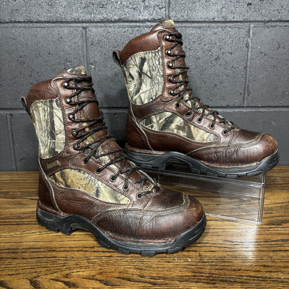 Danner Pronghorn Gore-Tex Men’s 9.5 D Brown Leather Camo Hunting Boots 42216